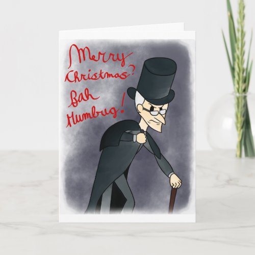 Scrooge and SweetHart _ Folded Greeting Card