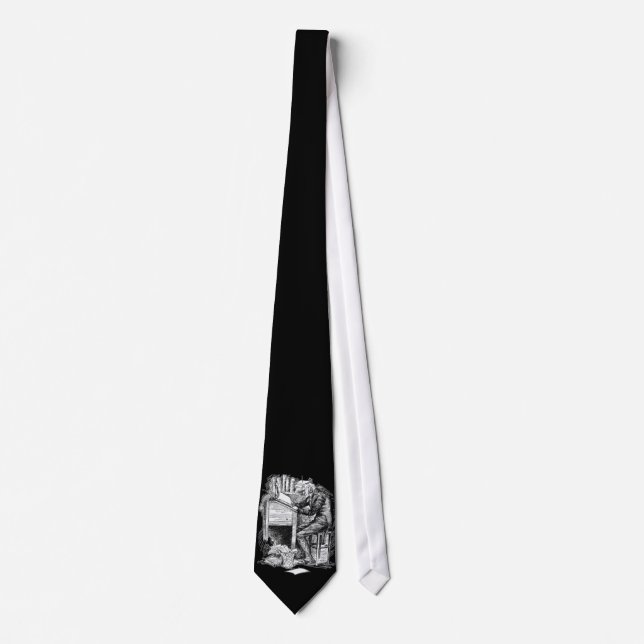 Scrooge at His Desk Neck Tie (Front)