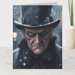 SCROOGE BAH HUMBUG CHRISTMAS GREETING CARD