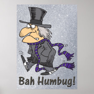 Scrooge & Bah Humbug Poster