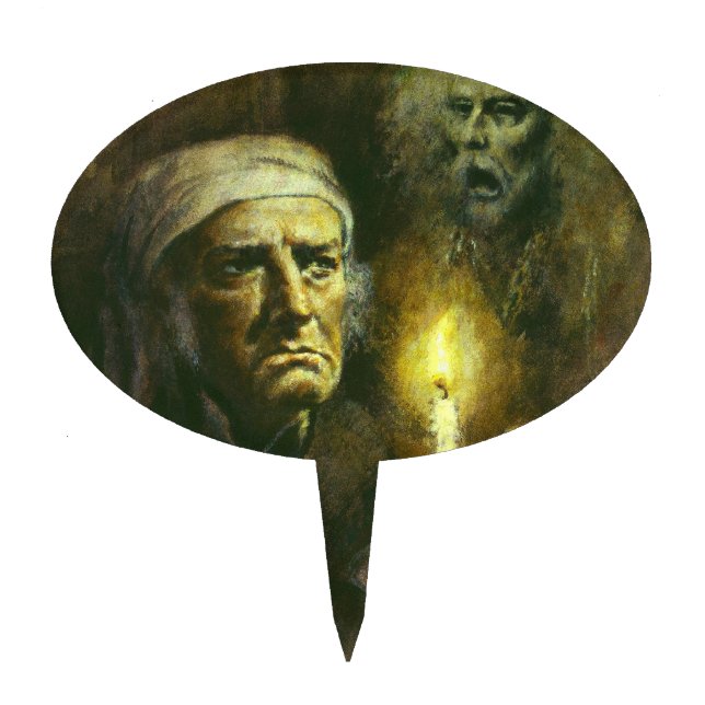 Scrooge Christmas Cake Topper (Front)