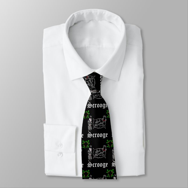 SCROOGE Christmas Gift  Neck Tie (Tied)