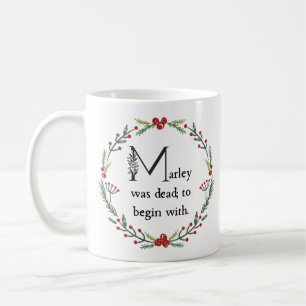 Scrooge Jacob Marley Dickens A Christmas Carol Coffee Mug