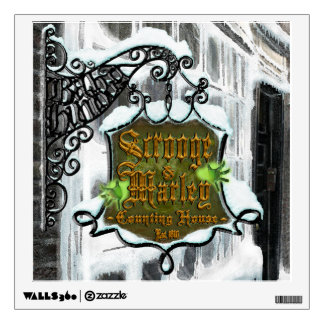 Scrooge&MarleySignScene wall decal