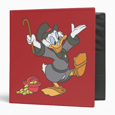 Scrooge McDuck 3 Ring Binder