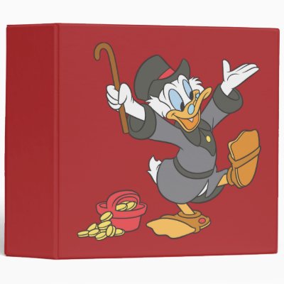 Scrooge McDuck 3 Ring Binder