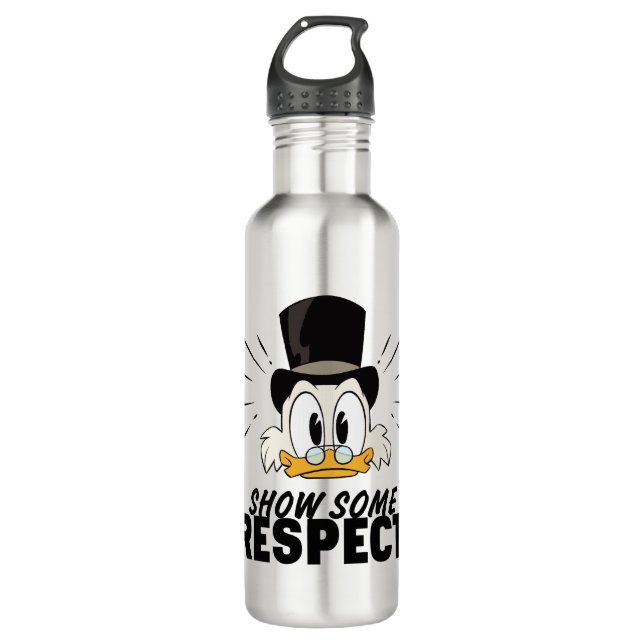 Scrooge McDuck | Show Some Respect! Stainless Steel Water Bottle (Front)