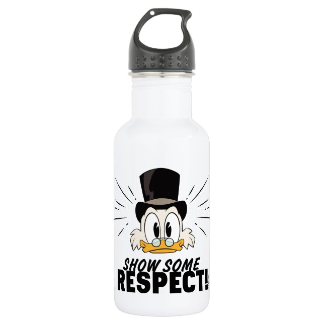 Scrooge McDuck | Show Some Respect! Stainless Steel Water Bottle (Front)