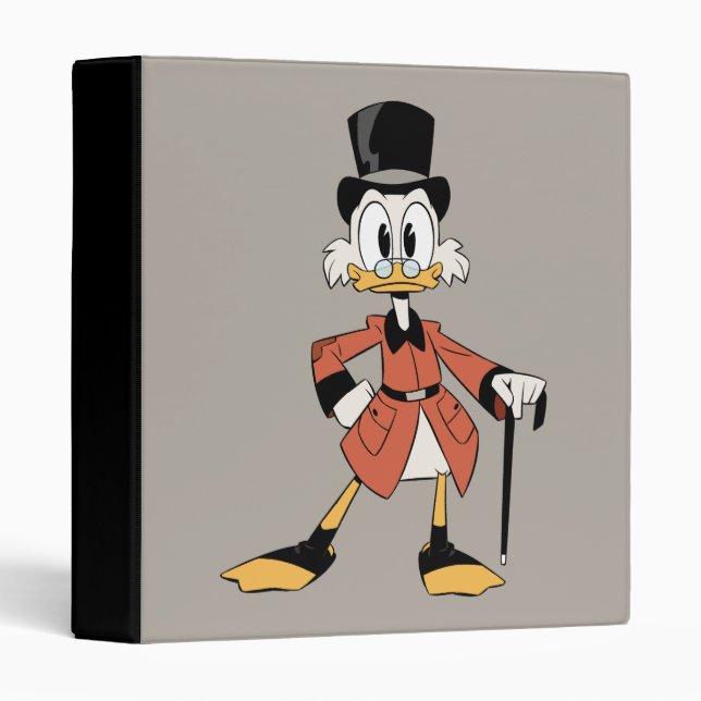 Scrooge McDuck | Work Hard Quack Hard 3 Ring Binder (Front/Spine)