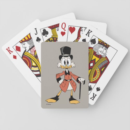 Scrooge McDuck  Work Hard Quack Hard Playing Cards