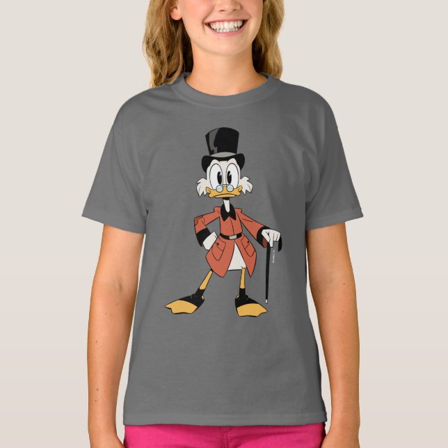 Scrooge McDuck | Work Hard Quack Hard T-Shirt (Front)