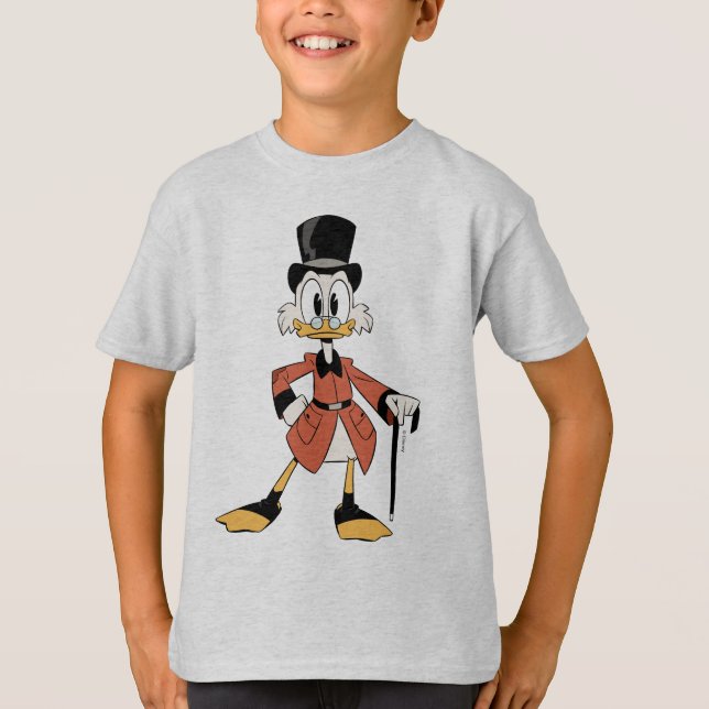 Scrooge McDuck | Work Hard Quack Hard T-Shirt (Front)