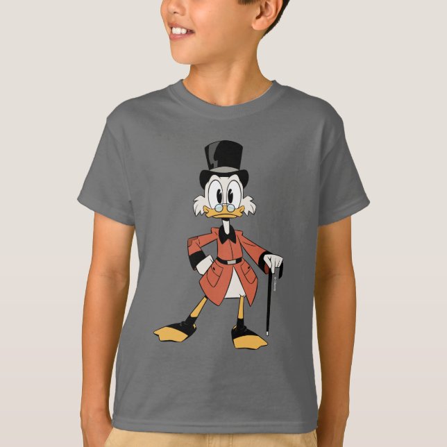 Scrooge McDuck | Work Hard Quack Hard T-Shirt (Front)