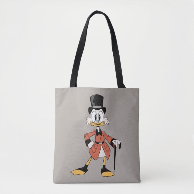 Scrooge McDuck | Work Hard Quack Hard Tote Bag (Front)