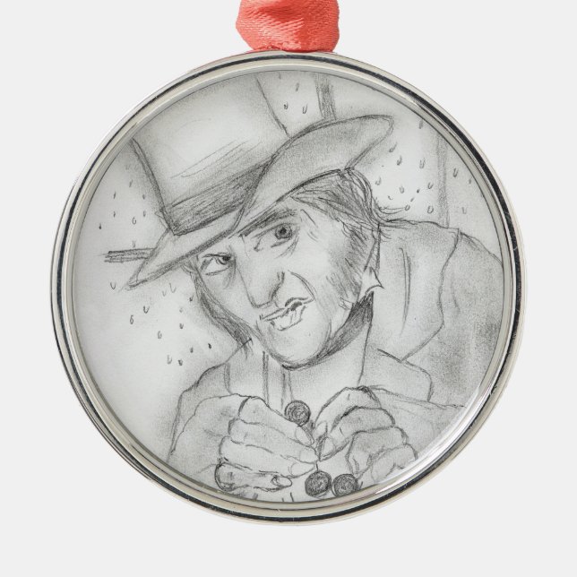 Scrooge Metal Ornament (Front)