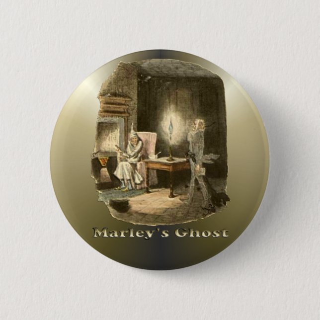 Scrooge of Christmas - A Christmas Carol Pinback Button (Front)