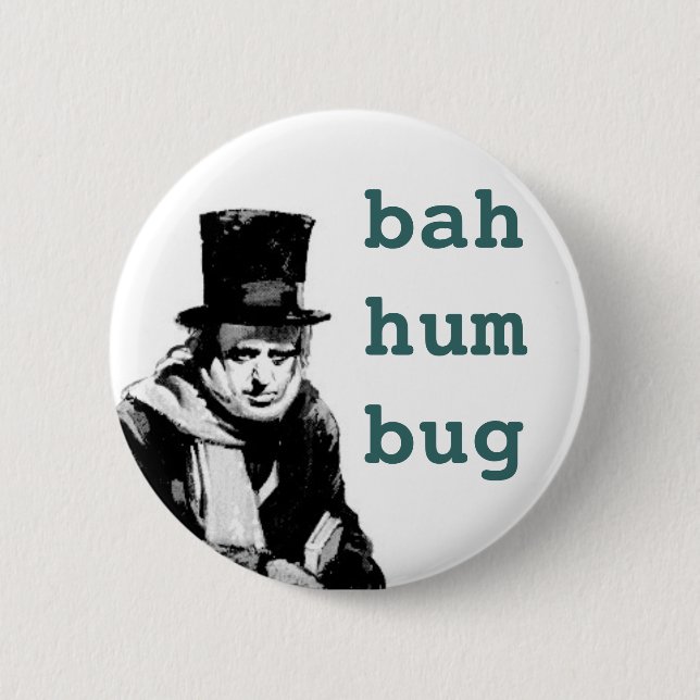 scrooge, pinback button (Front)