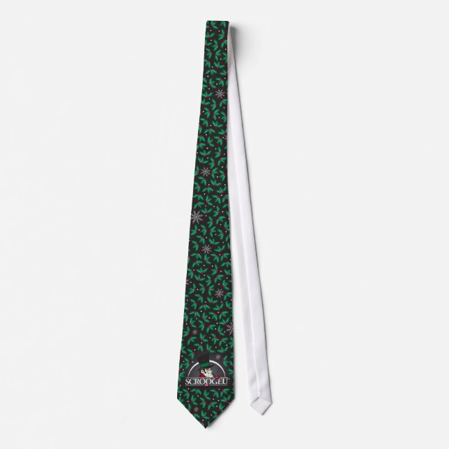 Scrooge U Tie-Black Neck Tie (Front)
