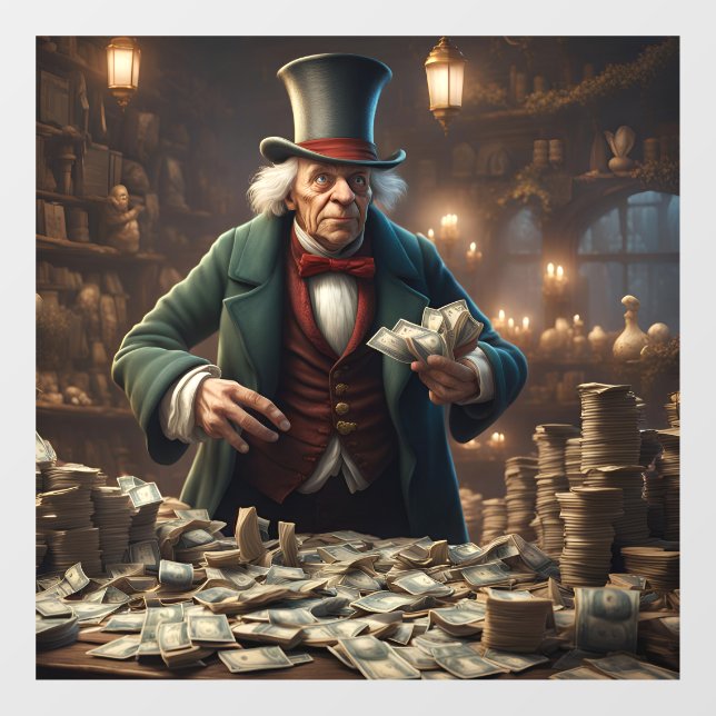 Scrooge Window Cling (Sheet)