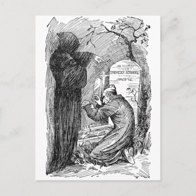 Scrooge's Grave Postcard (Front)