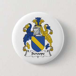 Scroope Family Crest Pinback Button