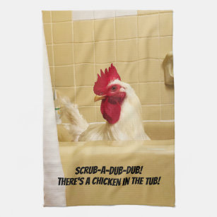 Funny Chicken Kitchen Hand Towels Zazzle