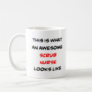 scrub nurse, awesome coffee mug
