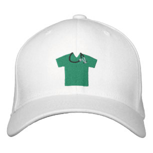 Scrub Shirt Stethoscope Embroiderd Cap