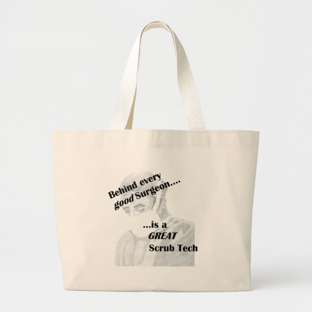 Scrub Tech Large Tote Bag (Front)