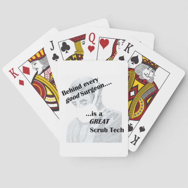 Scrub Tech Poker Cards (Back)
