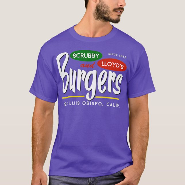 Scrubby  Lloyds Burgers San Luis Obispo T-Shirt (Front)