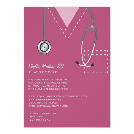 Medical Graduation Invitations 7