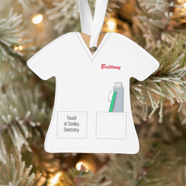 Scrubs Dental Assistant Dentist Profession Ornament (Tree)