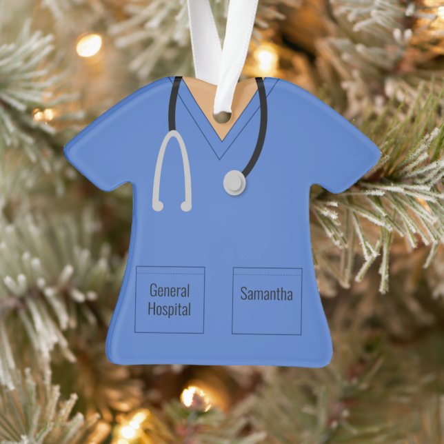 Scrubs Nurse Doctor Profession Ornament (Tree)