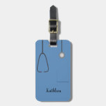 Scrubs Uniform Nurse Blue Luggage Tag