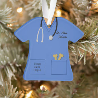 Scrubs Veterinarian Profession Ornament