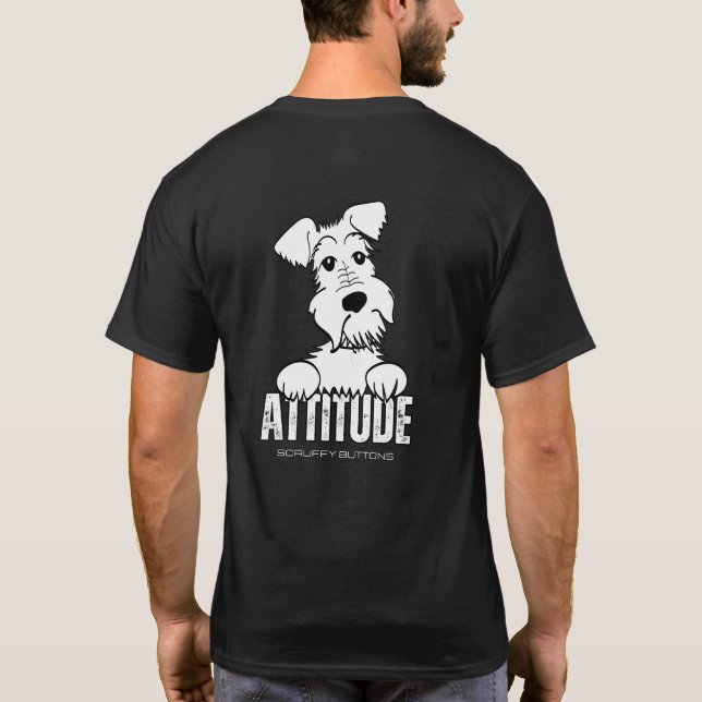 Scruffy Buttons ATTITUDE T-shirt (Back)