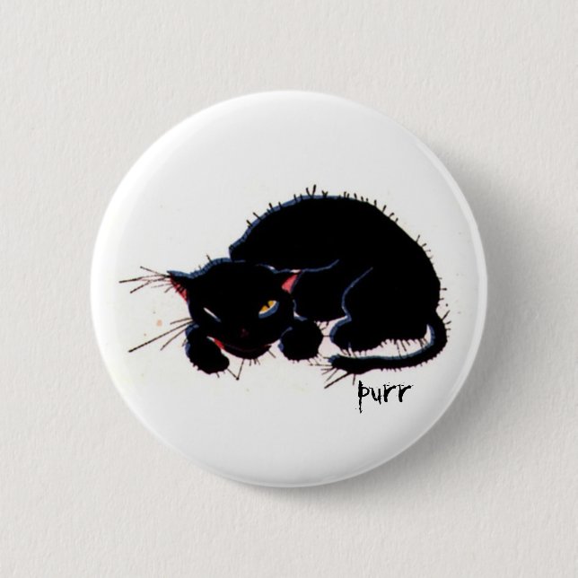 Scruffy Cat Button (Front)