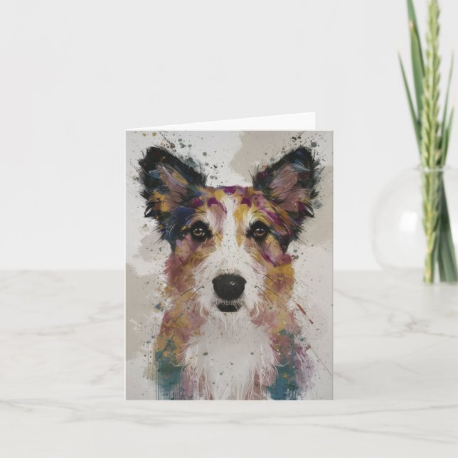 Scruffy Dog Blank Card (Front)