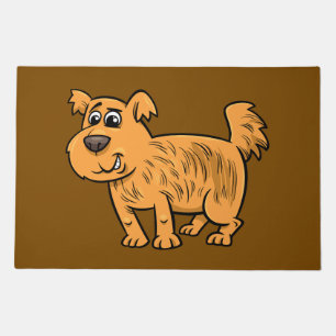 Scruffy Orange Puppy Dog Doormat
