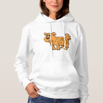 Scruffy Orange Puppy Dog Hoodie