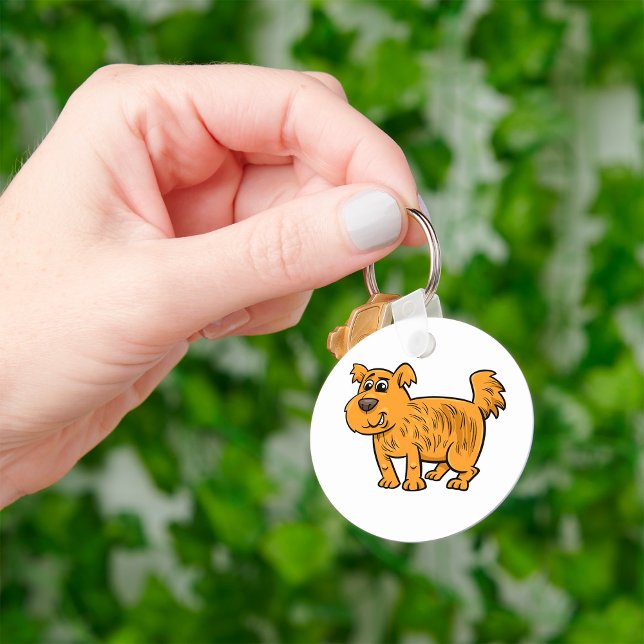 Scruffy Orange Puppy Dog Keychain (Creator Uploaded)