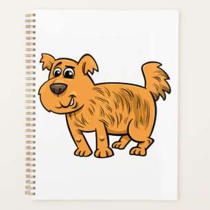 Scruffy Orange Puppy Dog Planner