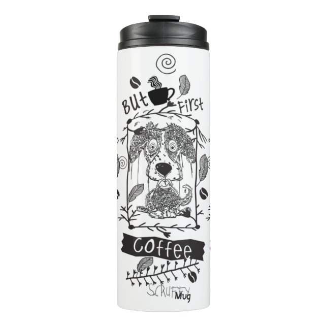 ScruffyMug Art Gallery designed Thermal Tumbler (Front)