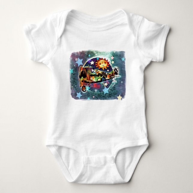 ScruffyMug Original Design Baby Bodysuit (Front)