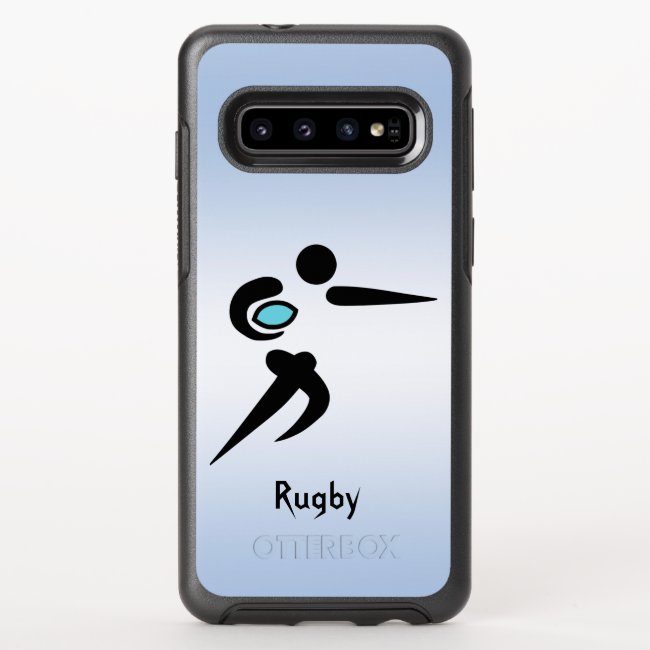 Scrum Ball Rugby Player OtterBox Galaxy S10 Case
