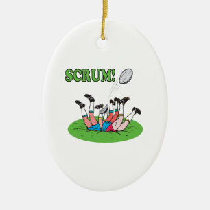 Scrum Ceramic Ornament