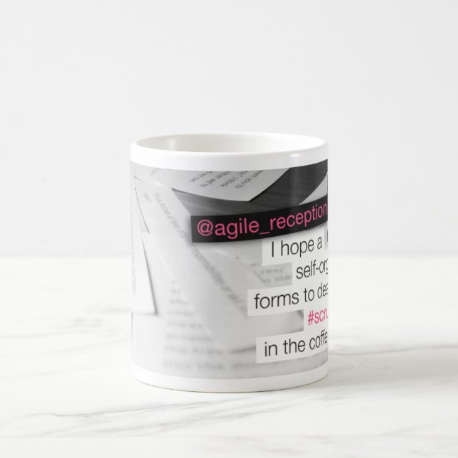 Scrum in the Coffee Machine Coffee Mug (Center)