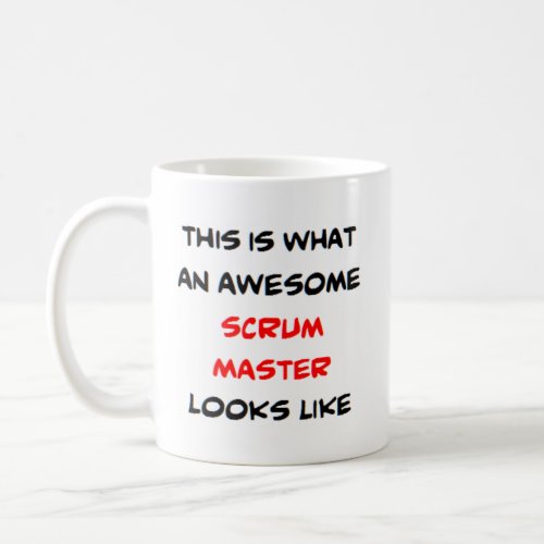 scrum master awesome coffee mug