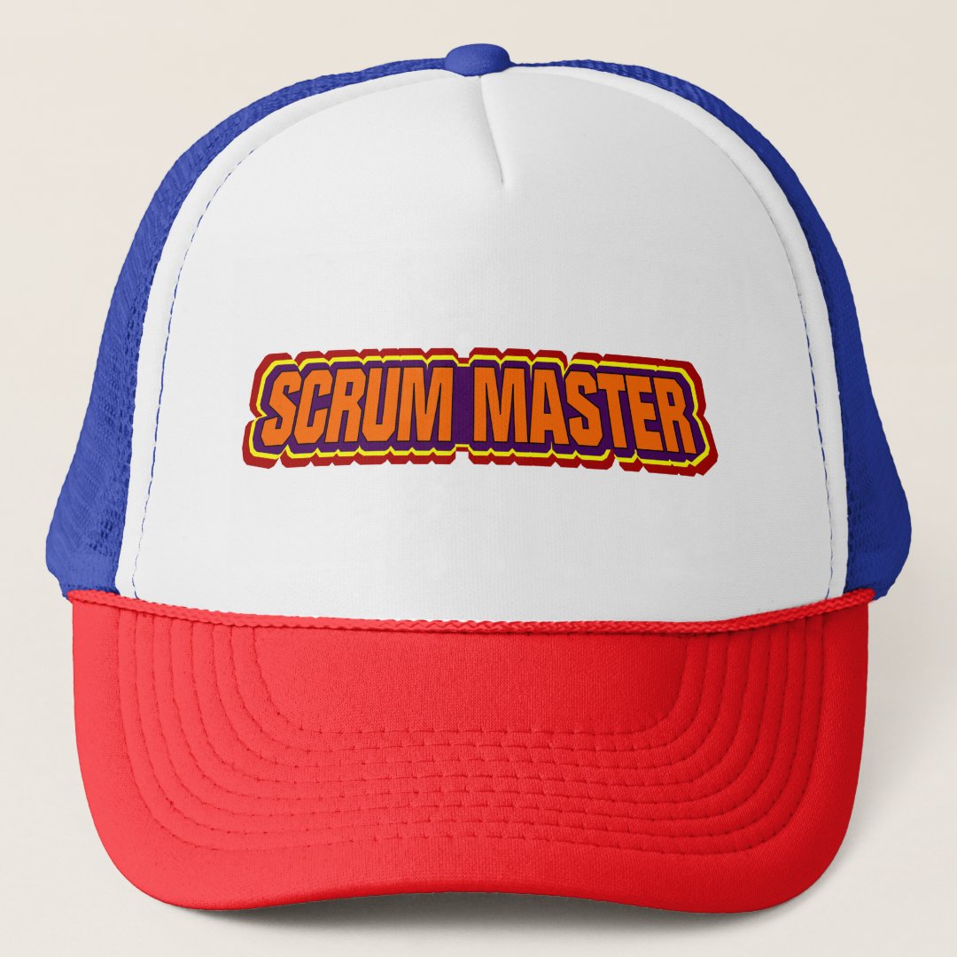 Scrum Master Bold Trucker Hat | Zazzle